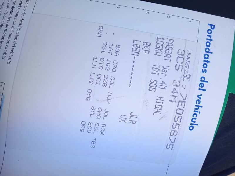 volkswagen passat berlina (3c2) del año 2006