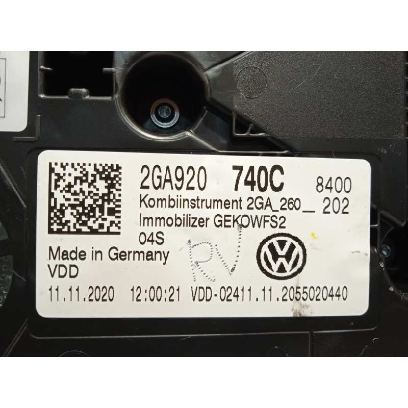Recambio de cuadro instrumentos para volkswagen t-roc advance referencia OEM IAM 2GA920740C  