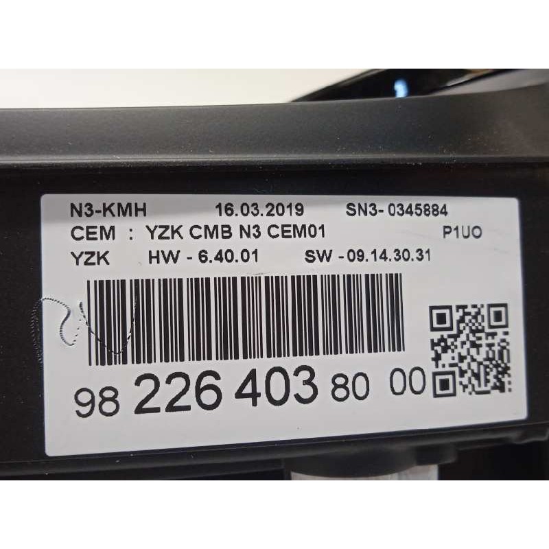 Recambio de cuadro instrumentos para opel grandland x selective referencia OEM IAM 9822640380  