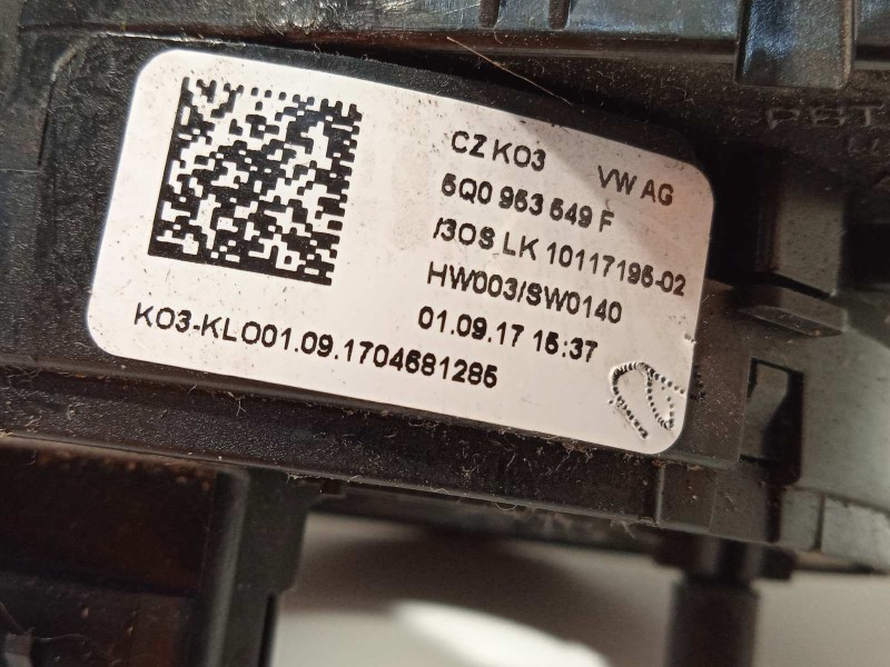 Recambio de anillo airbag para skoda octavia combi (5e5) rs referencia OEM IAM 5Q0953549F  