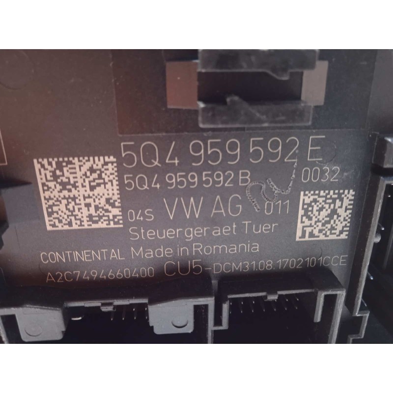 Recambio de centralita confort para skoda octavia combi (5e5) rs referencia OEM IAM 5Q4959592E  