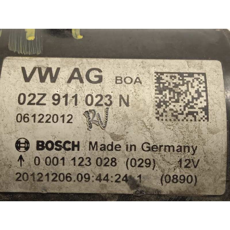 Recambio de motor arranque para volkswagen polo (6r1) 1.6 tdi dpf referencia OEM IAM 02Z911023N  0001123028