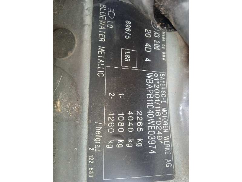 bmw x3 (e83) del año 2005