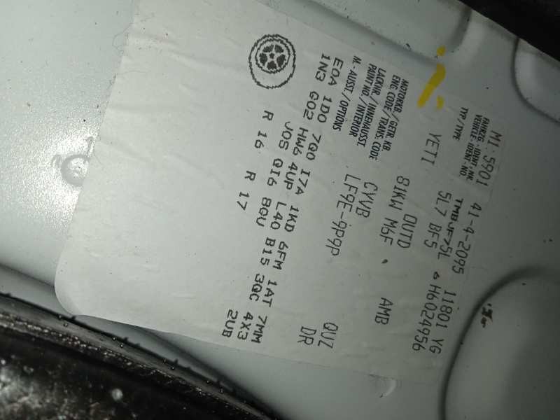 skoda yeti del año 2016