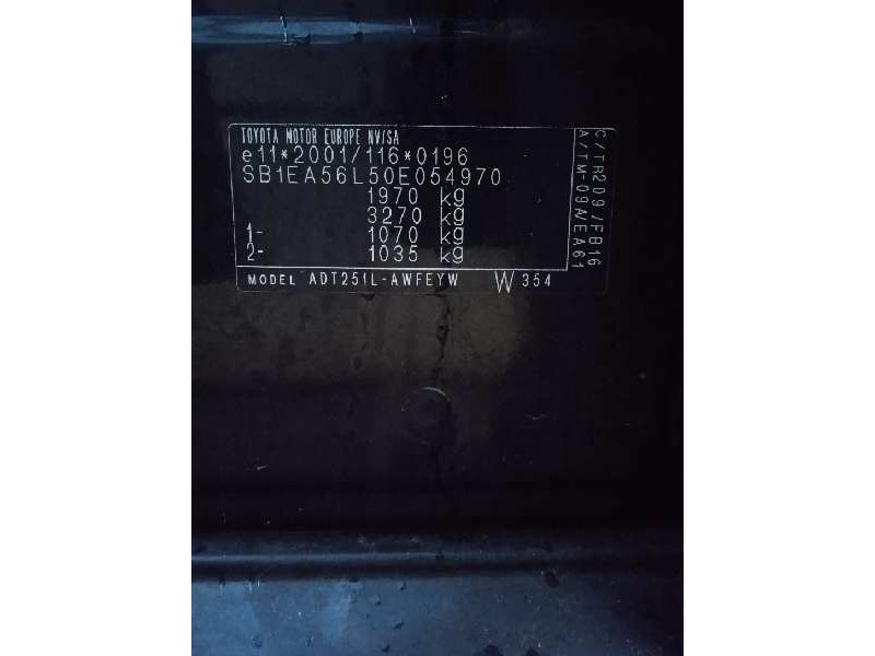 toyota avensis wagon (t25) del año 2007