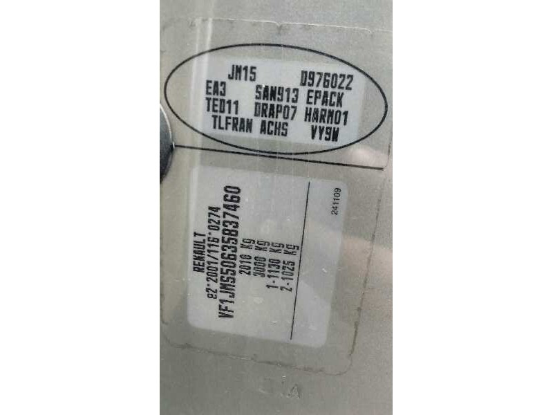 renault scenic ii del año 2006