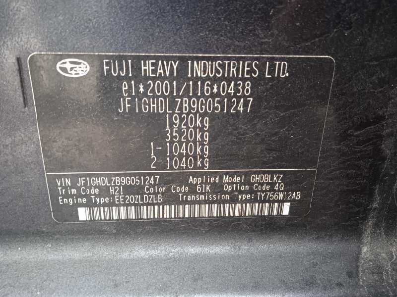 subaru impreza g12 del año 2008