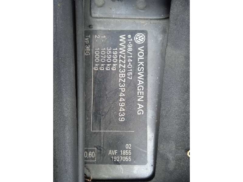 volkswagen passat berlina (3b3) del año 2003