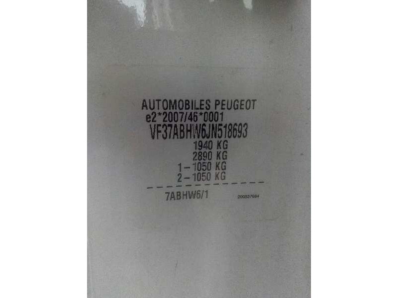 peugeot partner kasten del año 2018