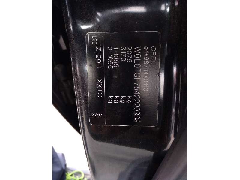 opel zafira a del año 2004