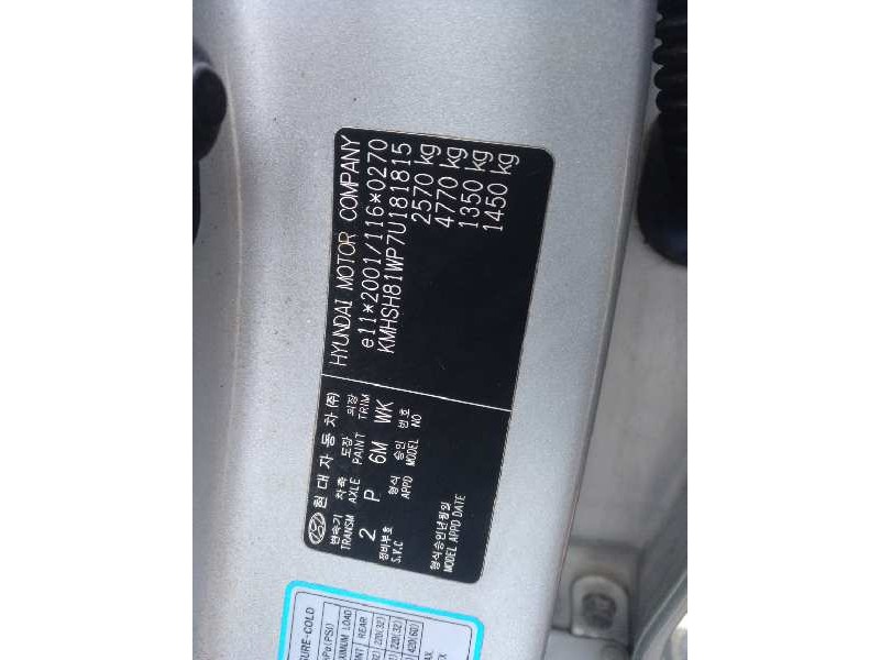 hyundai santa fe (bm) del año 2007