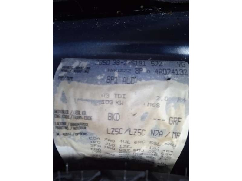 audi a3 (8p) del año 2003