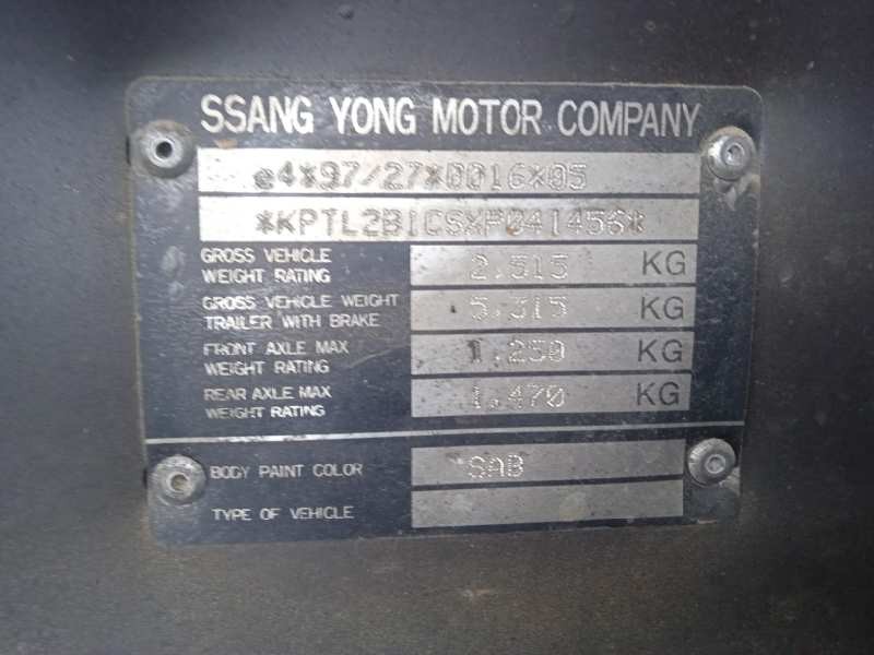 ssangyong korando del año 1999