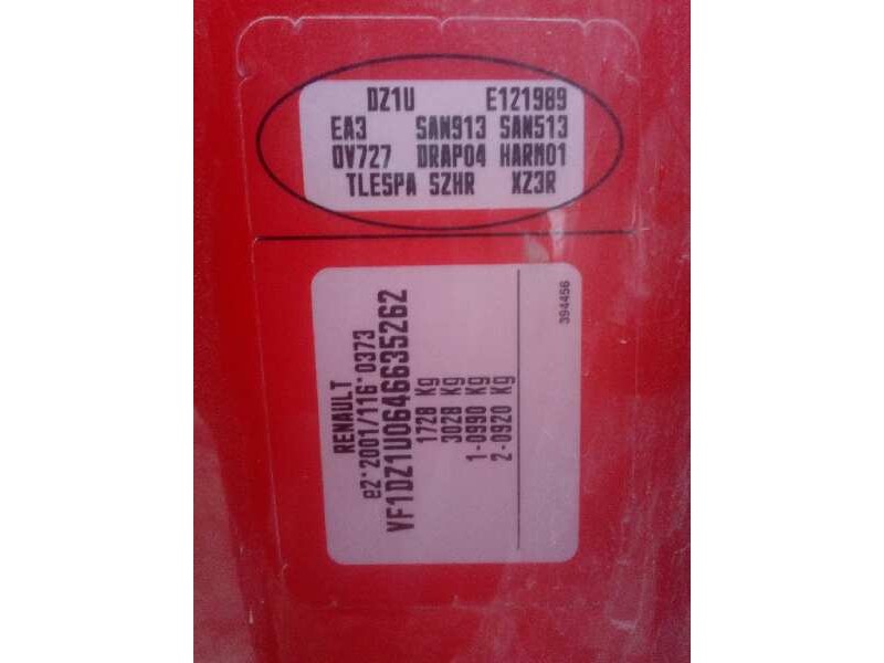 renault megane iii coupe del año 2012