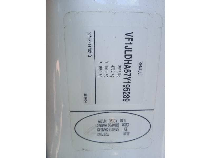 renault trafic combi (ab 4.01) del año 2007