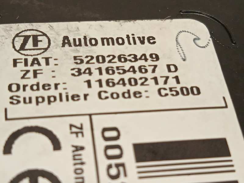 Recambio de airbag lateral derecho para fiat 500 x (334) lounge referencia OEM IAM 52026349  