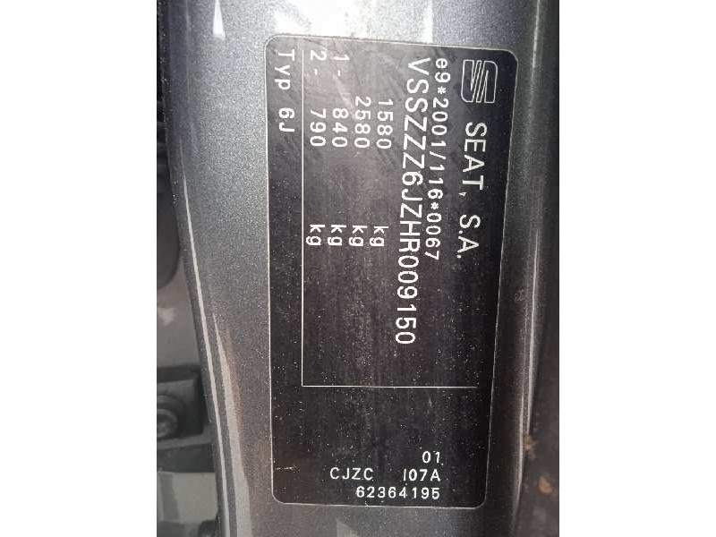 seat ibiza (6p1) del año 2016