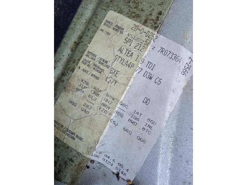 seat altea (5p1) del año 2007