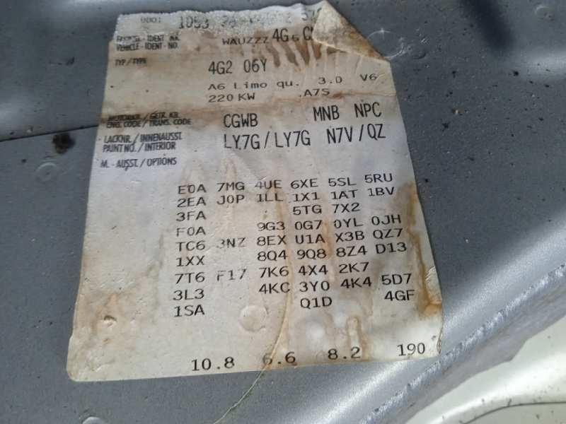 audi a6 lim. (4g2) del año 2011