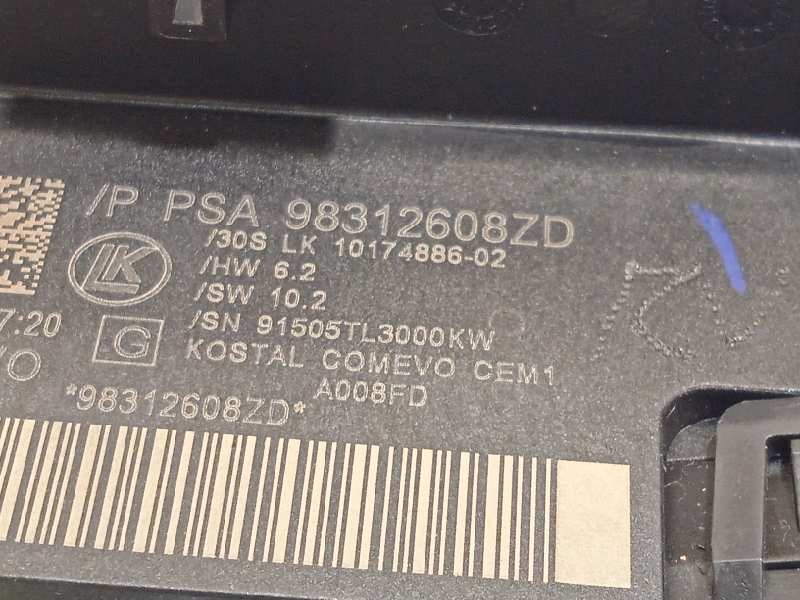 Recambio de mando intermitentes para peugeot 3008 gt line referencia OEM IAM 98312608ZD  