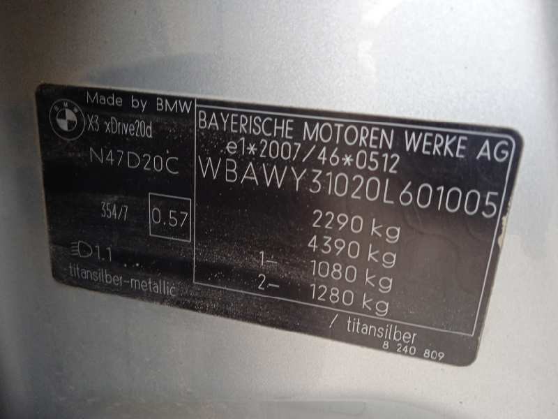 bmw x3 (f25) del año 2012