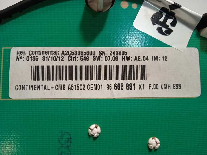 Recambio de cuadro instrumentos para citroën c3 tonic referencia OEM IAM 96665881XT  