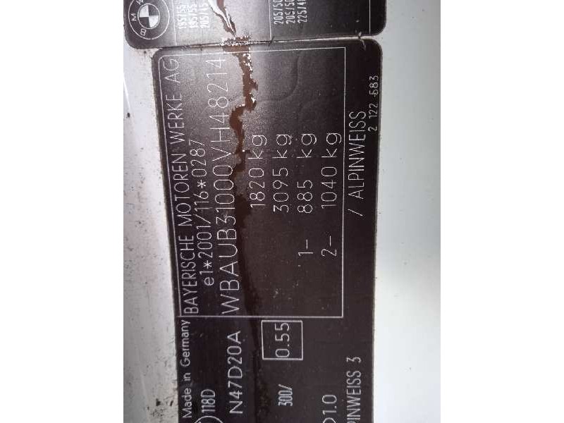 bmw serie 1 berlina (e81/e87) del año 2008