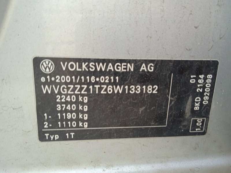 volkswagen touran (1t1) del año 2006