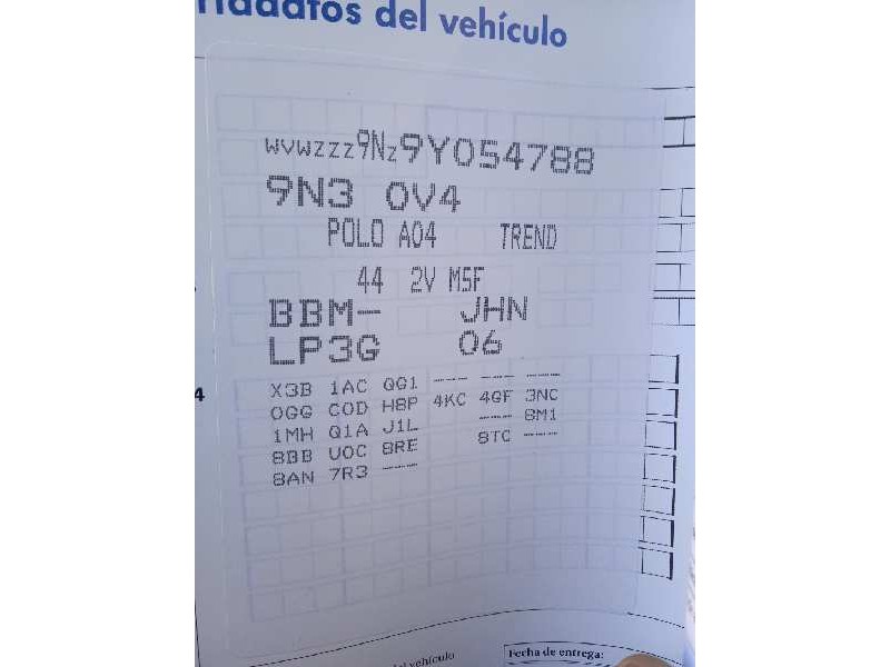 volkswagen polo (9n3) del año 2008