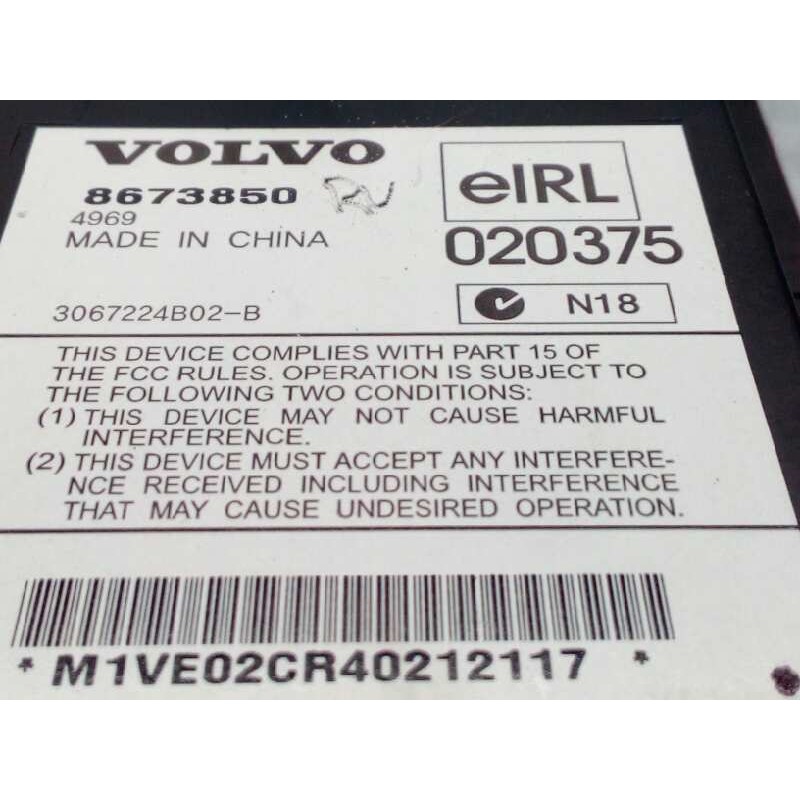 Recambio de sistema audio / radio cd para volvo xc90 d5 (7 sitze) referencia OEM IAM 8673850  