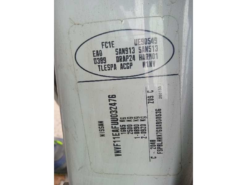 nissan kubistar (x76) del año 2009