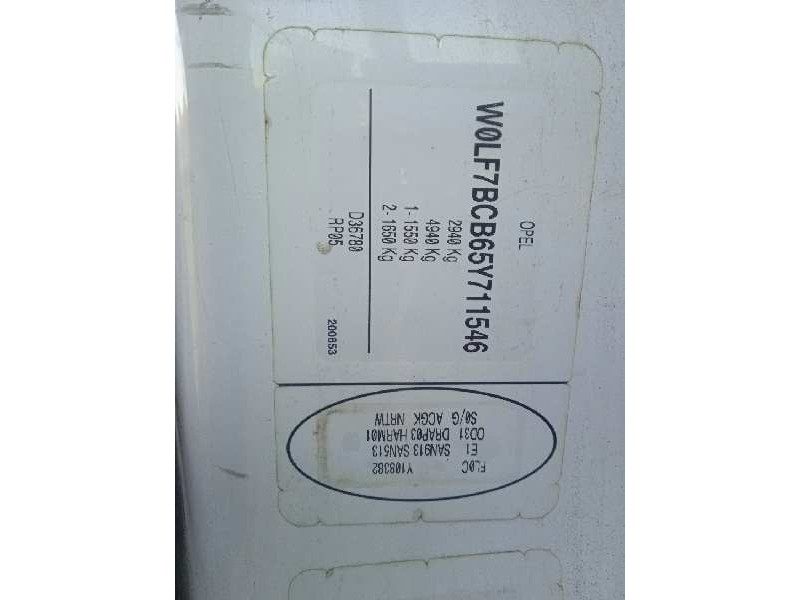 opel vivaro del año 2005