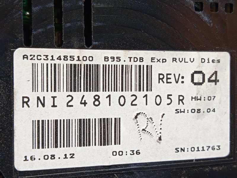 Recambio de cuadro instrumentos para renault megane iii berlina 5 p authentique referencia OEM IAM 248102105R  A2C31485100