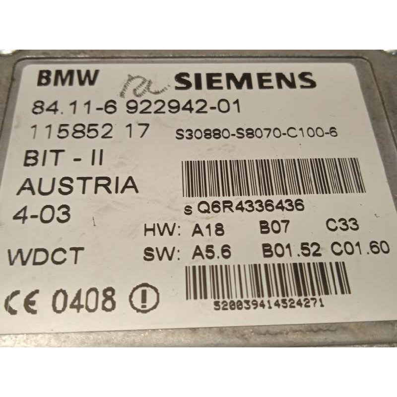 Recambio de modulo electronico para land rover range rover (lm) 3.0 td6 referencia OEM IAM 84116922942  
