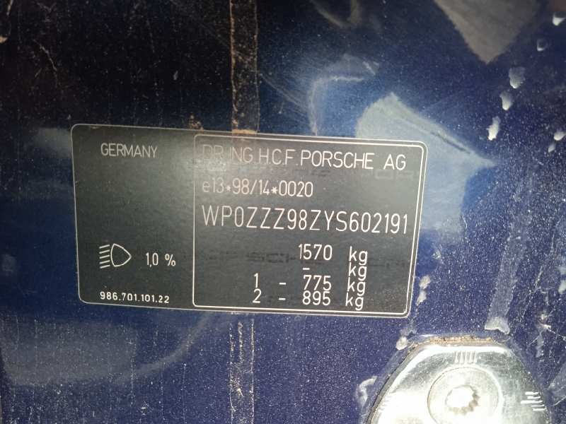 porsche boxster (typ 986) del año 2000