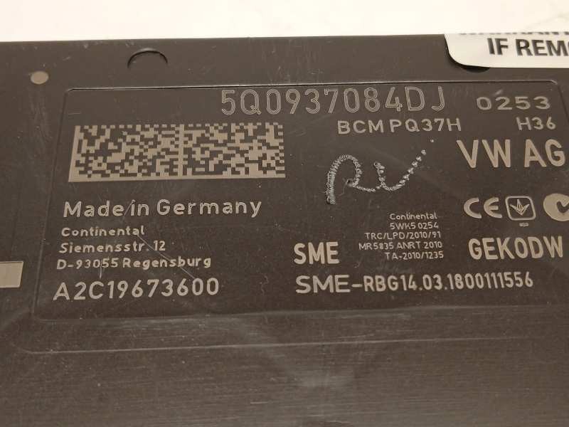 Recambio de modulo electronico para volkswagen tiguan sport 4motion bmt referencia OEM IAM 5Q0937084DJ  