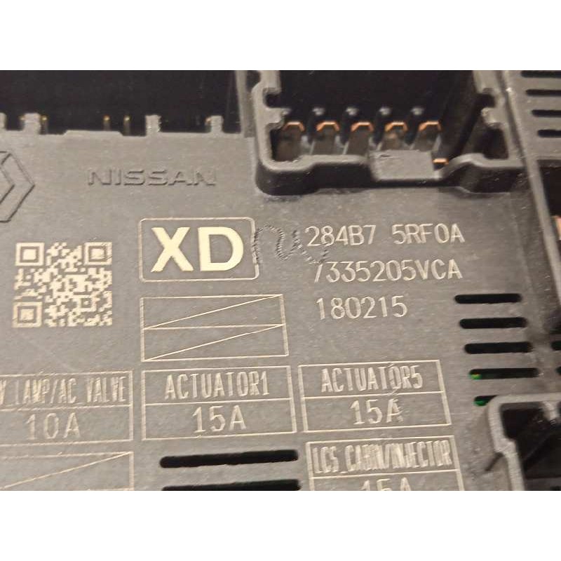 Recambio de caja reles / fusibles para nissan micra v (k14) acenta referencia OEM IAM 284B75RF0A  
