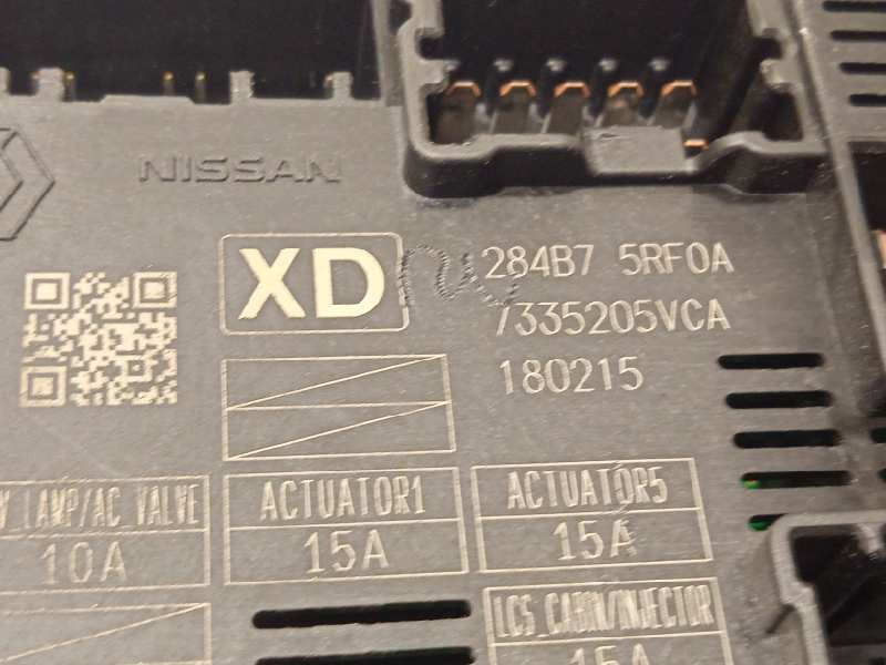 Recambio de caja reles / fusibles para nissan micra v (k14) acenta referencia OEM IAM 284B75RF0A  