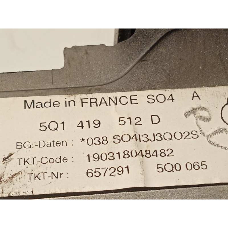 Recambio de columna direccion para volkswagen tiguan sport 4motion bmt referencia OEM IAM 5Q1419512D  