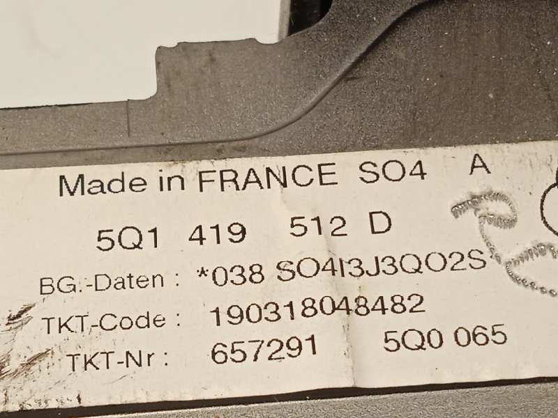 Recambio de columna direccion para volkswagen tiguan sport 4motion bmt referencia OEM IAM 5Q1419512D  