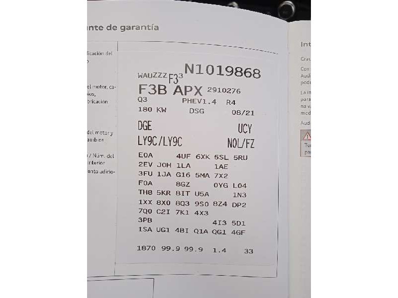 audi q3 (f3b) del año 2021