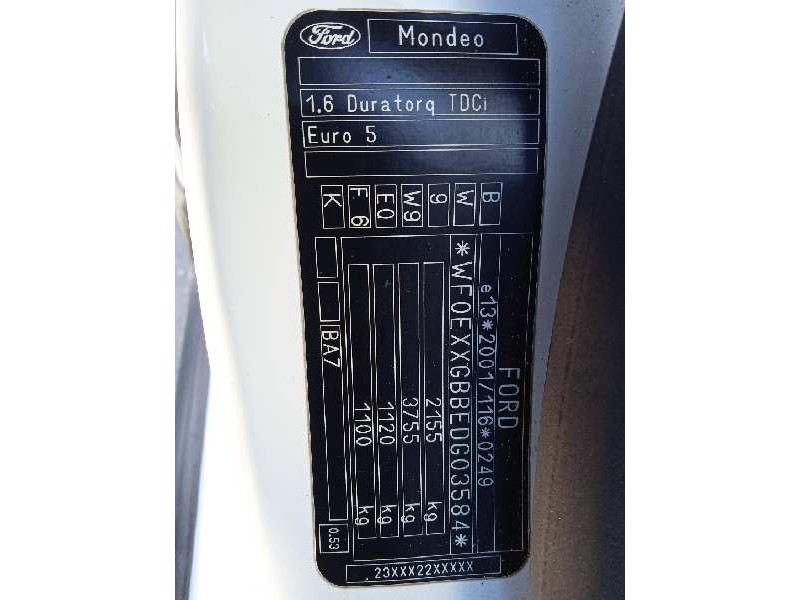 ford mondeo ber. (ca2) del año 2014