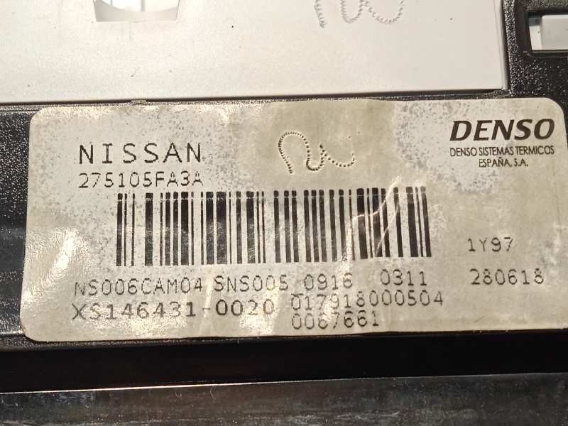Recambio de mando calefaccion / aire acondicionado para nissan micra v (k14) acenta referencia OEM IAM 275105FA3A  