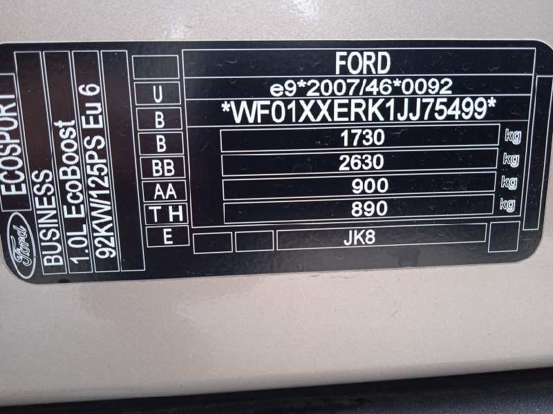 ford ecosport (cr6) del año 2018