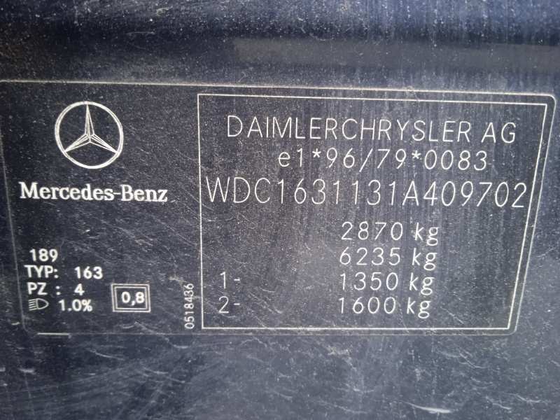 mercedes-benz clase m (w163) del año 2003