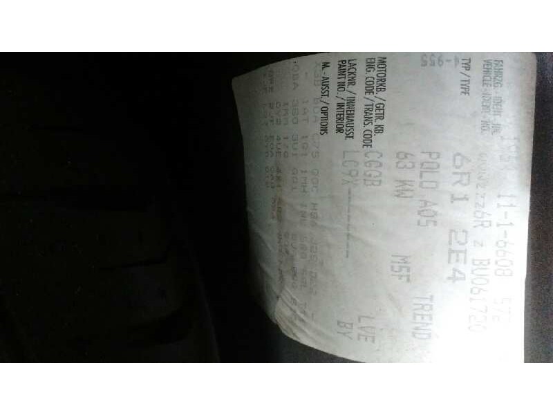 volkswagen polo (6r1) del año 2011