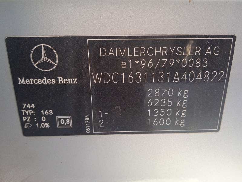 mercedes-benz clase m (w163) del año 2003