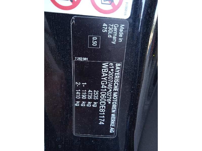 bmw serie 7 (f01/f02) del año 2012