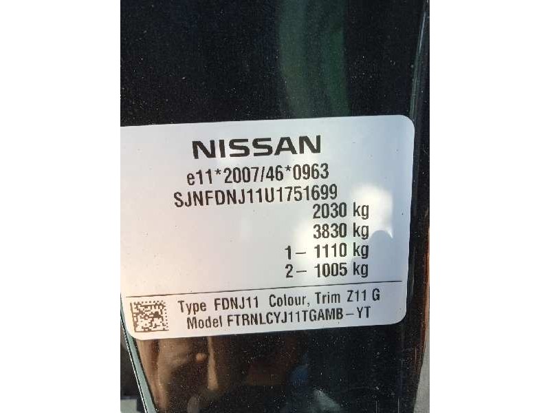 nissan qashqai (j11) del año 2016