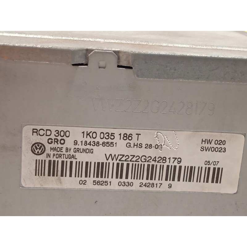 Recambio de sistema audio / radio cd para volkswagen passat berlina (3c2) trendline referencia OEM IAM 1K0035186T  1K0035186TGR0